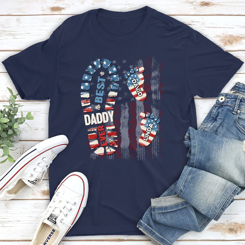 Daddy Is The Best - Personalized Custom Shirt - Image 3