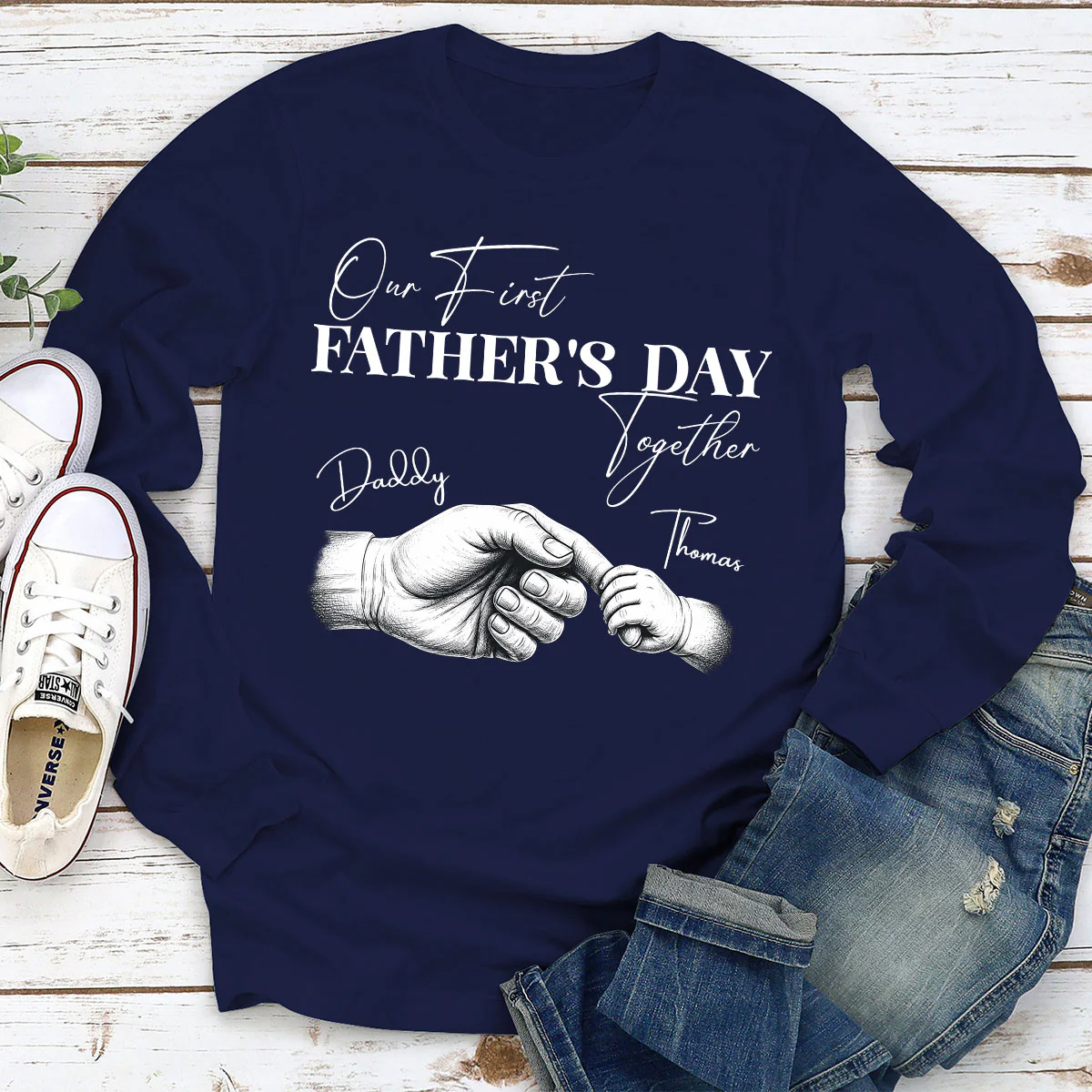 Dads First Special Day - Personalized Custom Shirt - Image 4