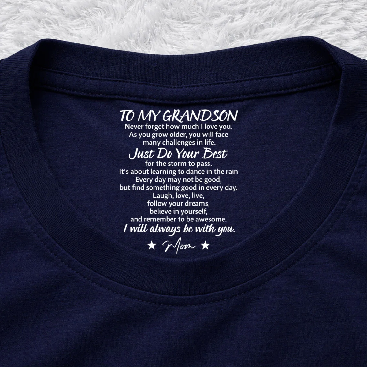 Dance In The Rain - Personalized Custom Inside Neck Print T-Shirt - Image 10