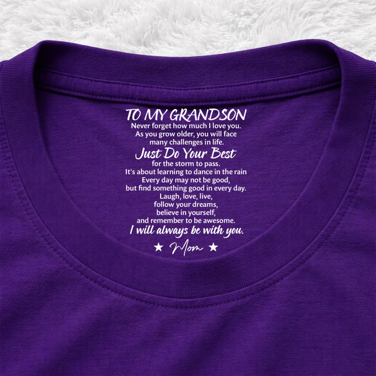 Dance In The Rain - Personalized Custom Inside Neck Print T-Shirt - Image 11