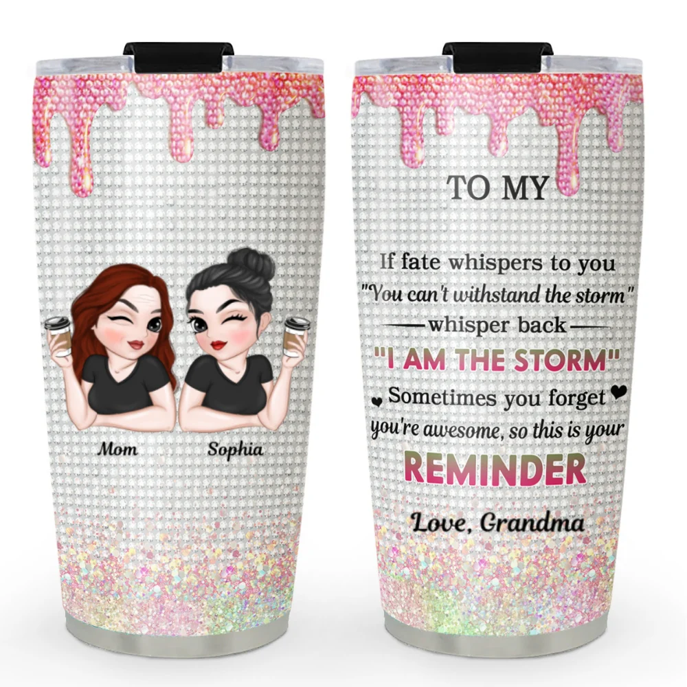 Daughter On Fire - Personalized Custom Tumbler - Image 6