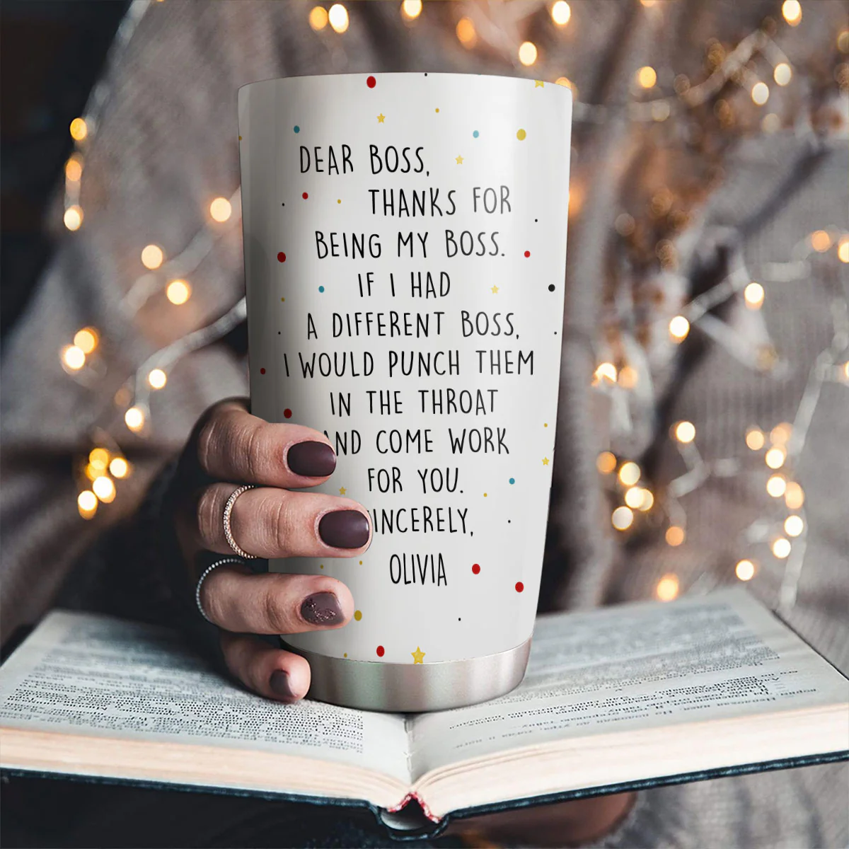Dear Boss If I Had A Different Boss - Personalized Custom Tumbler - Image 2