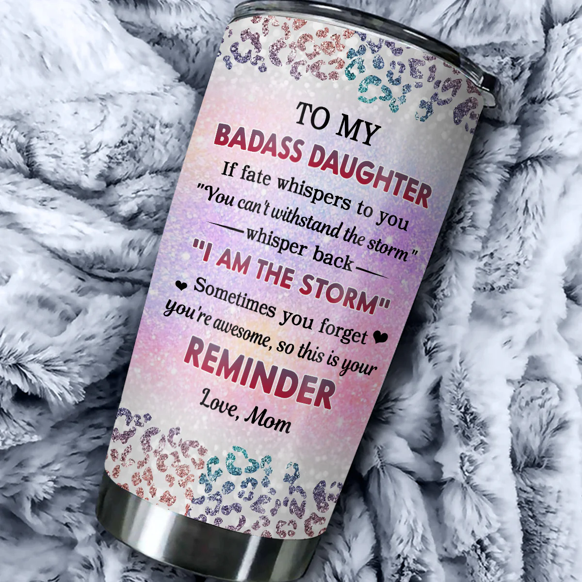 Dear Daughter Keep Slaying - Personalized Custom Tumbler - Image 5