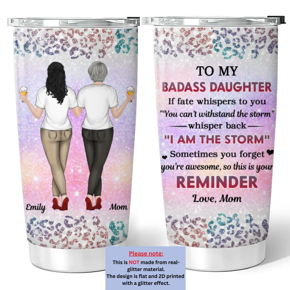 Dear Daughter Keep Slaying - Personalized Custom Tumbler - Image 6