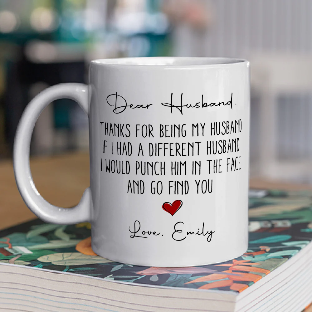 Dear Husband - Personalized Custom Coffee Mug - Image 4