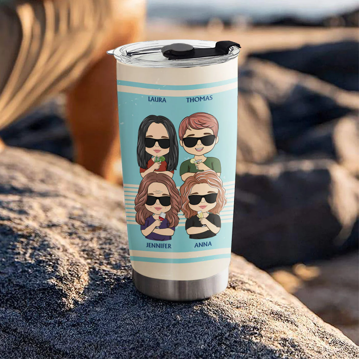 Dear Mom Great Job I Am Awesome Thank You Retro - Personalized Custom Tumbler - Image 3