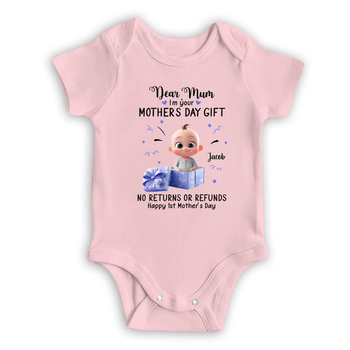 Dear Mum I Am Your Gift - Personalized Custom Baby Onesie - Image 9
