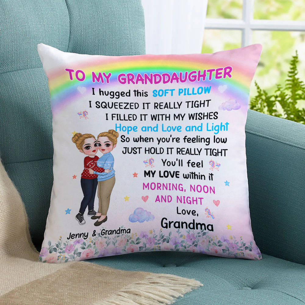 Dear My Beloved Granddaughter - Personalized Custom Pillow - Image 6