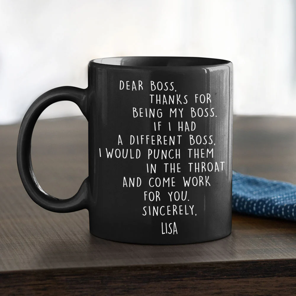 Dear My Boss - Personalized Custom Coffee Mug  - Image 2