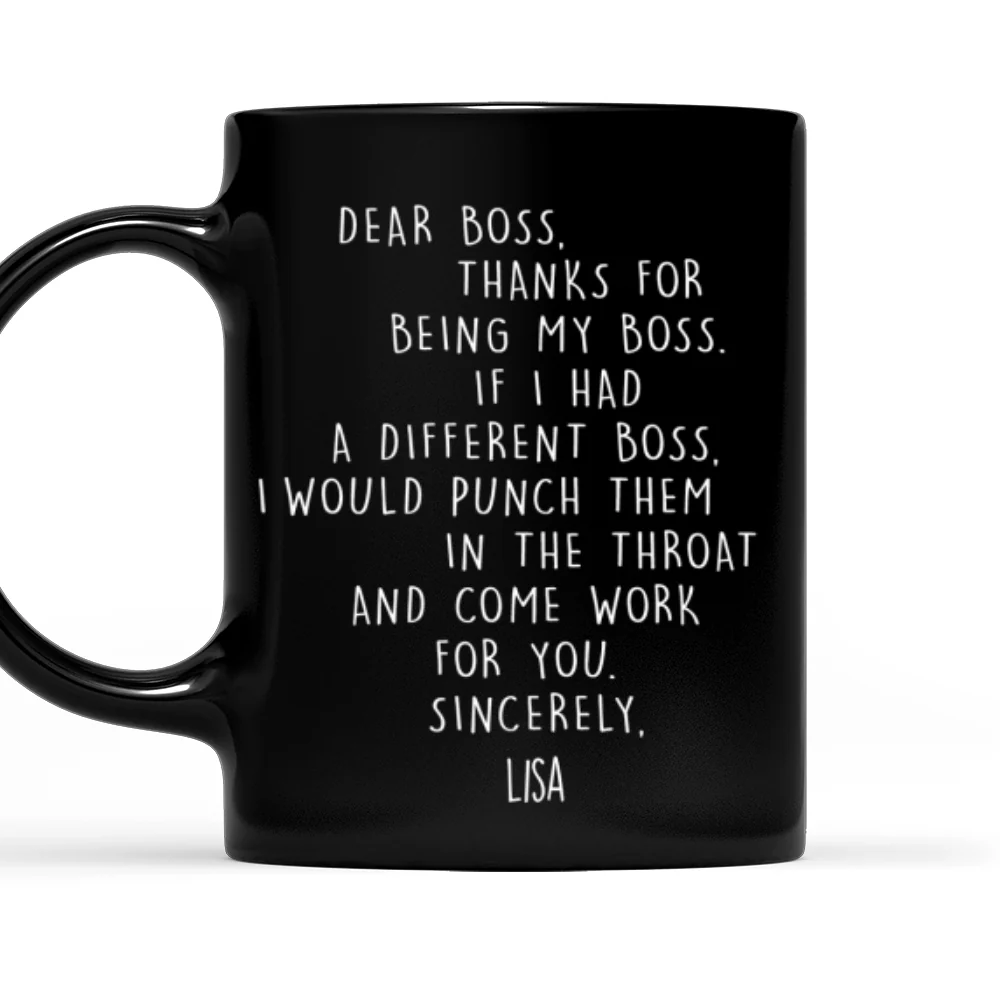 Dear My Boss - Personalized Custom Coffee Mug  - Image 7