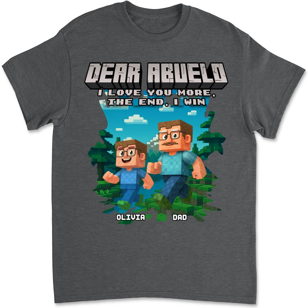 Dear Papa We Love You - Personalized Custom Shirt - Image 6