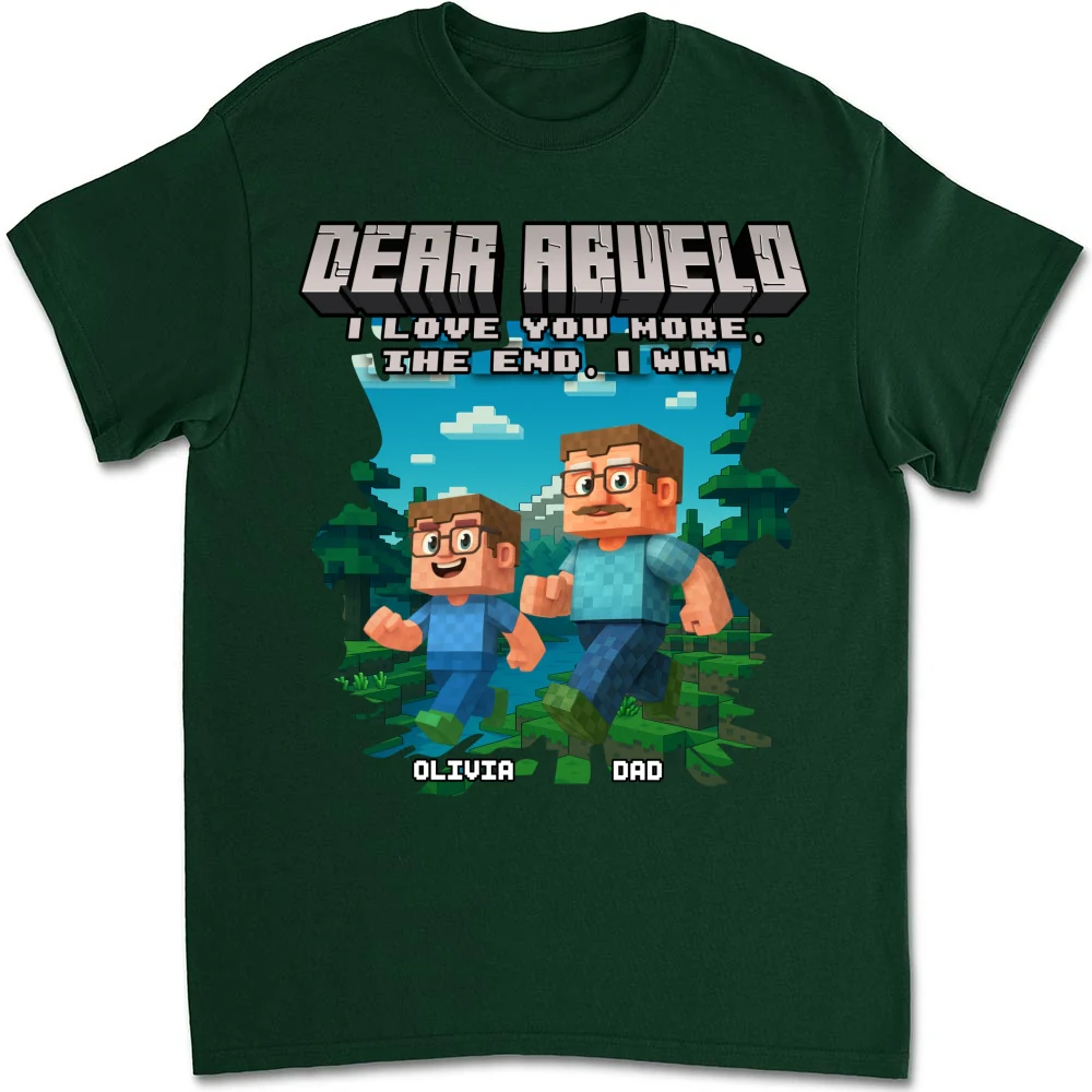 Dear Papa We Love You - Personalized Custom Shirt - Image 7