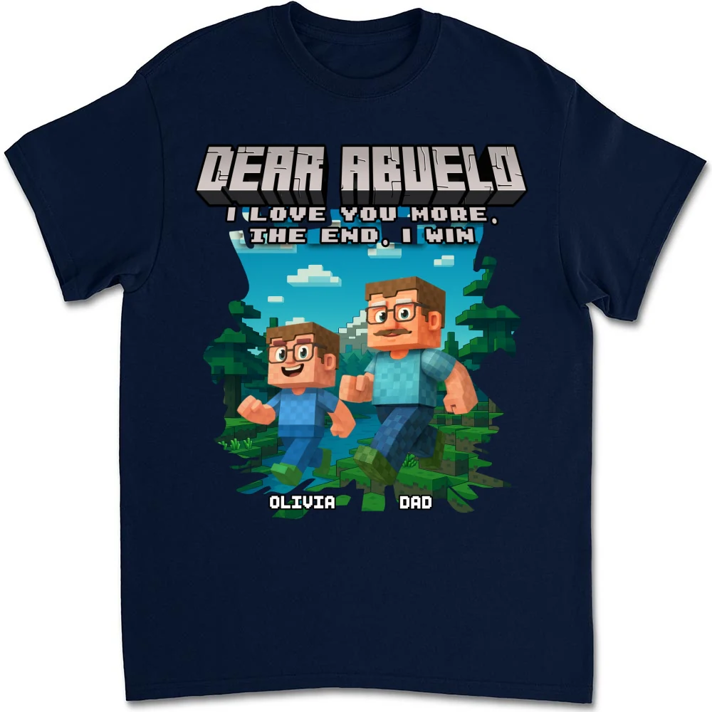 Dear Papa We Love You - Personalized Custom Shirt - Image 8