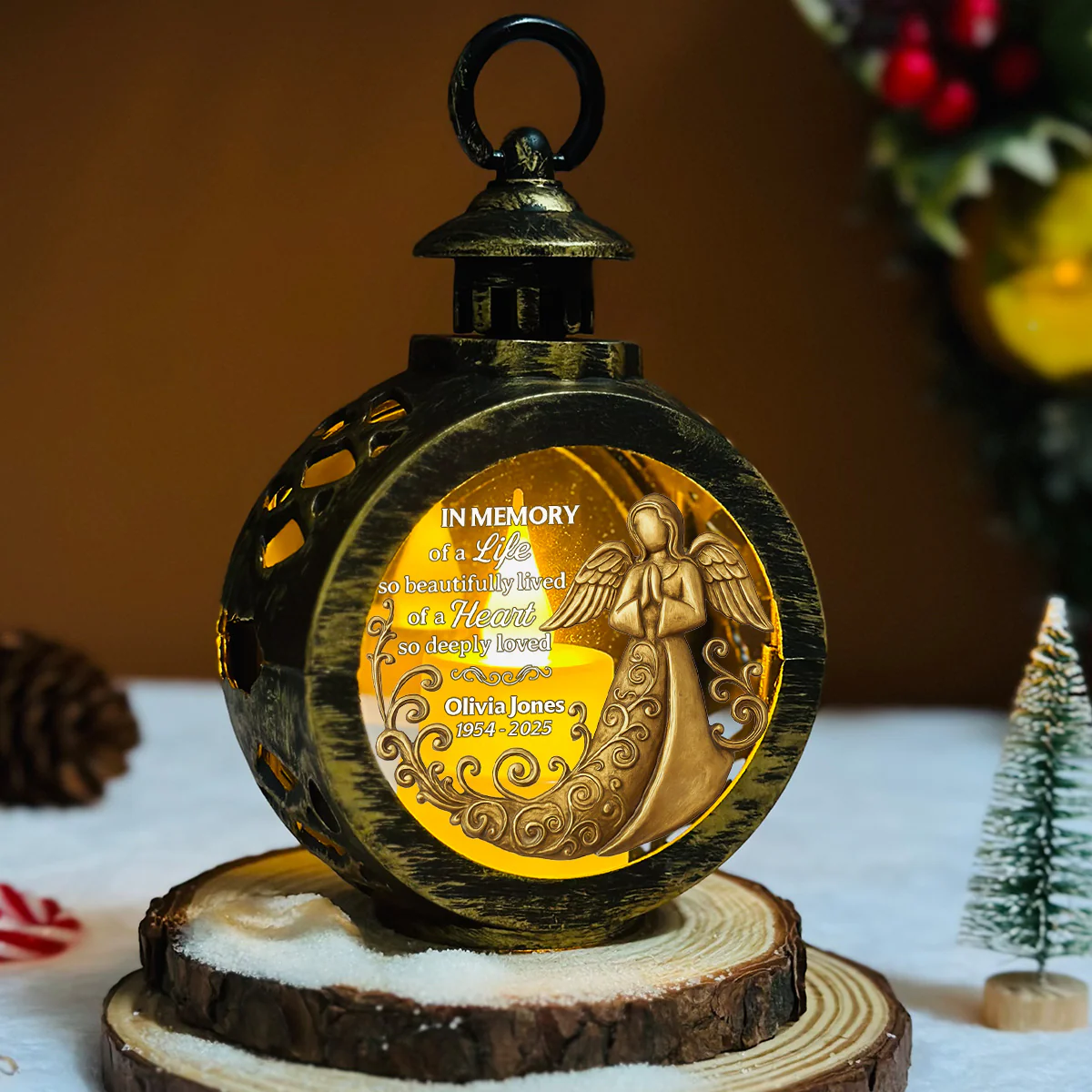 Deeply Loved - Personalized Custom Christmas Lantern - Image 5
