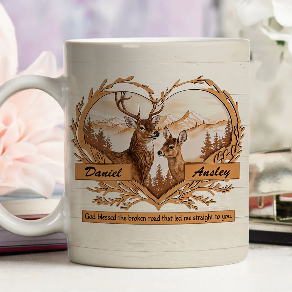 Deer Love - Personalized Custom Coffee Mug - Image 10