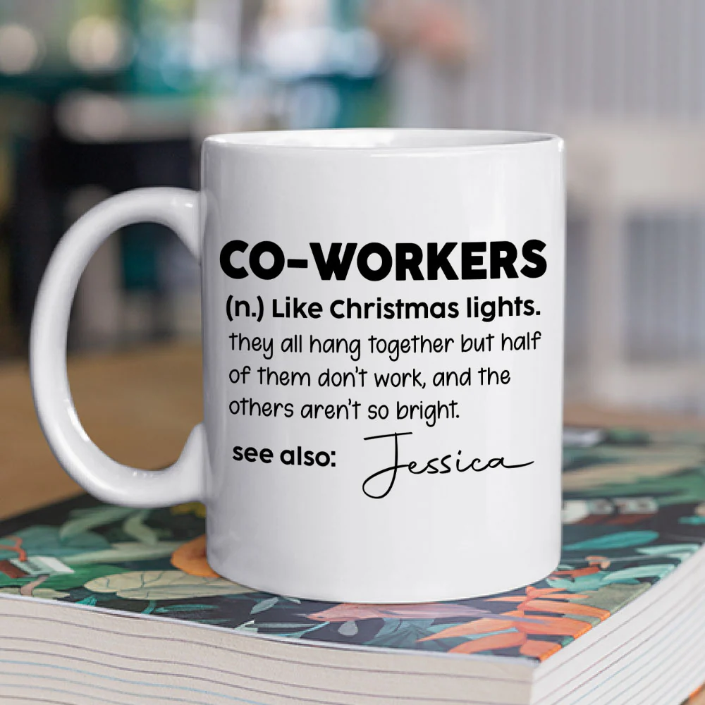 Definition A Coworker - Personalized Custom Coffee Mug - Image 2