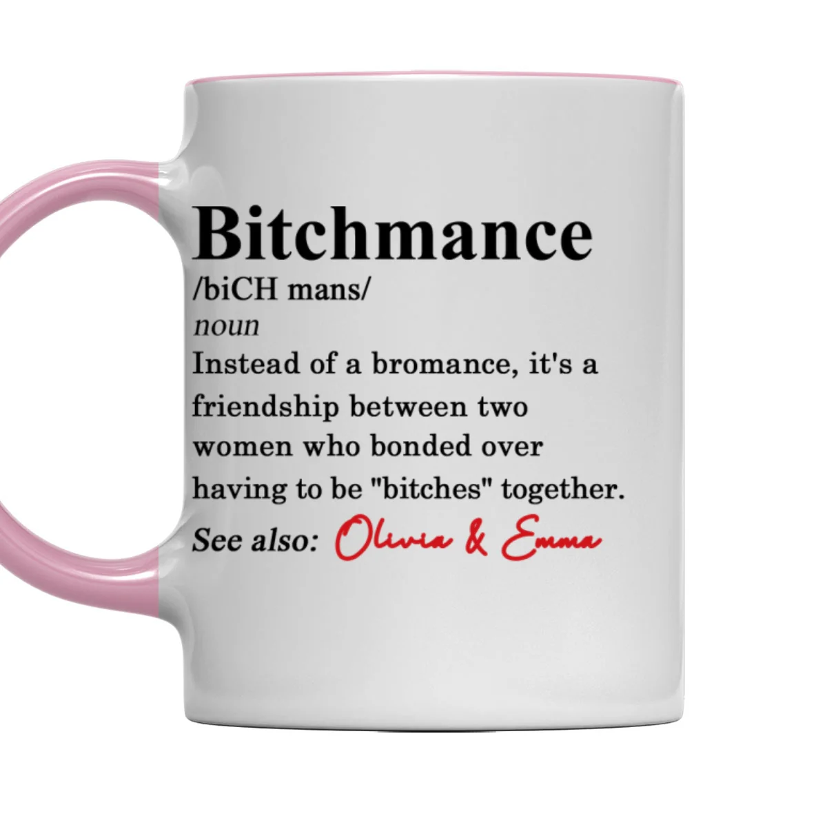 Definition A Friendship - Personalized Custom Accent Mug - Image 8