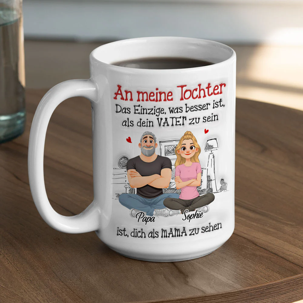 Dein Vater Sein - Personalisierte Tasse mit 3D-Aufblaseffekt - Image 4