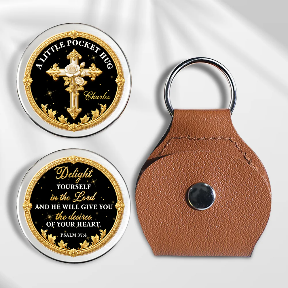 Delight Yourself In The Lord - Personalized Custom 3D Effect Pocket Hug