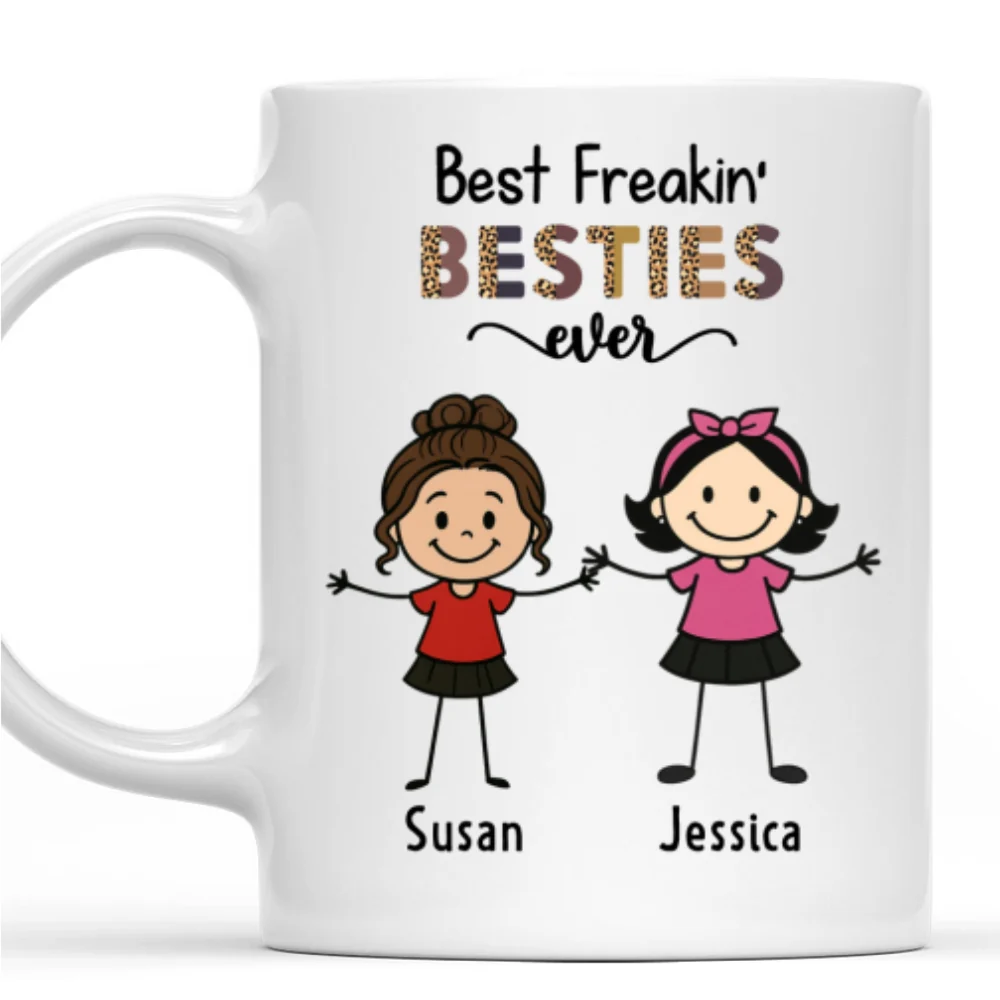 Desk Buddies Forever - Personalized Custom Coffee Mug - Image 8