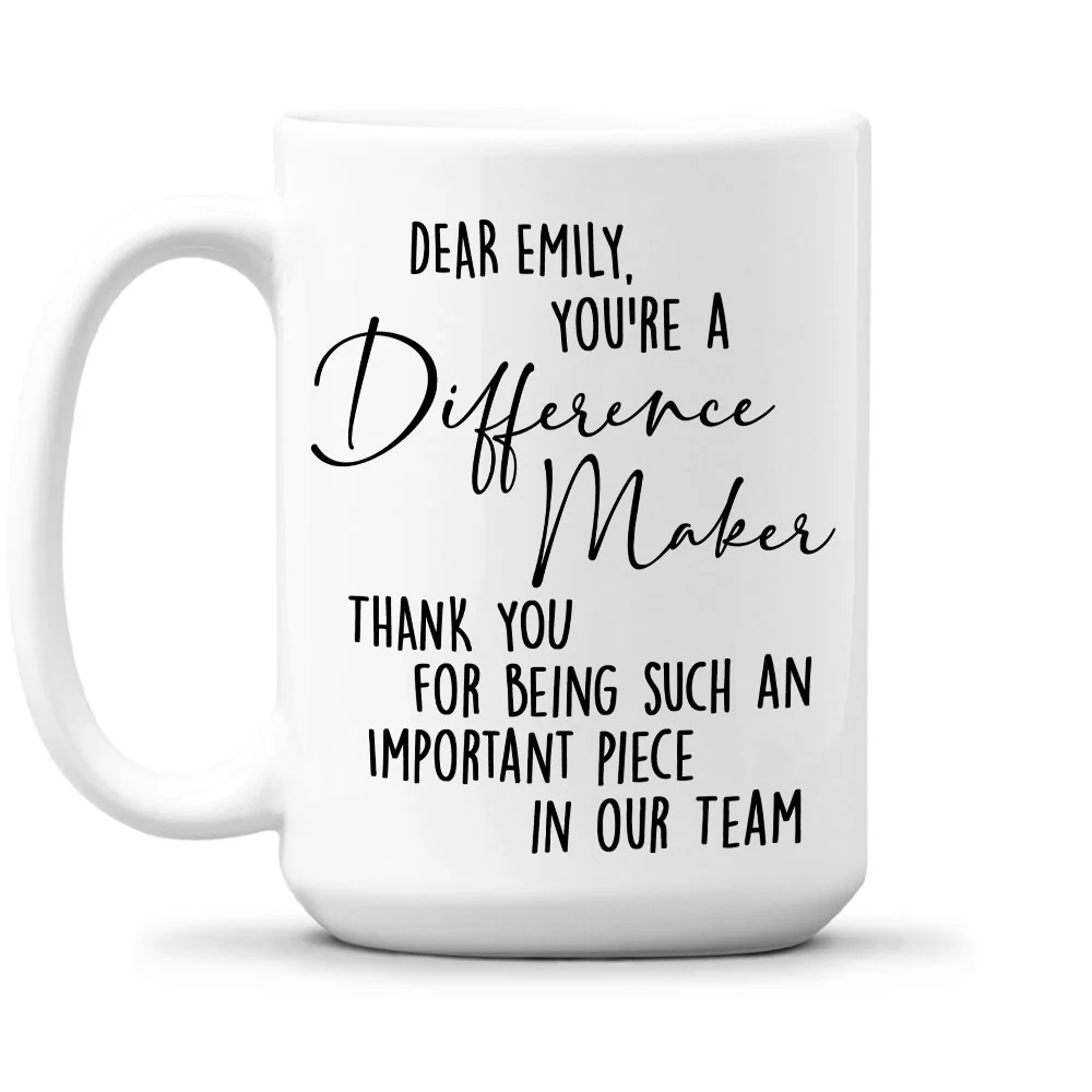 Difference Maker - Personalized Custom Coffee Mug - Image 2