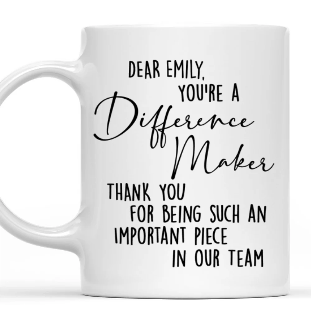 Difference Maker - Personalized Custom Coffee Mug - Image 6