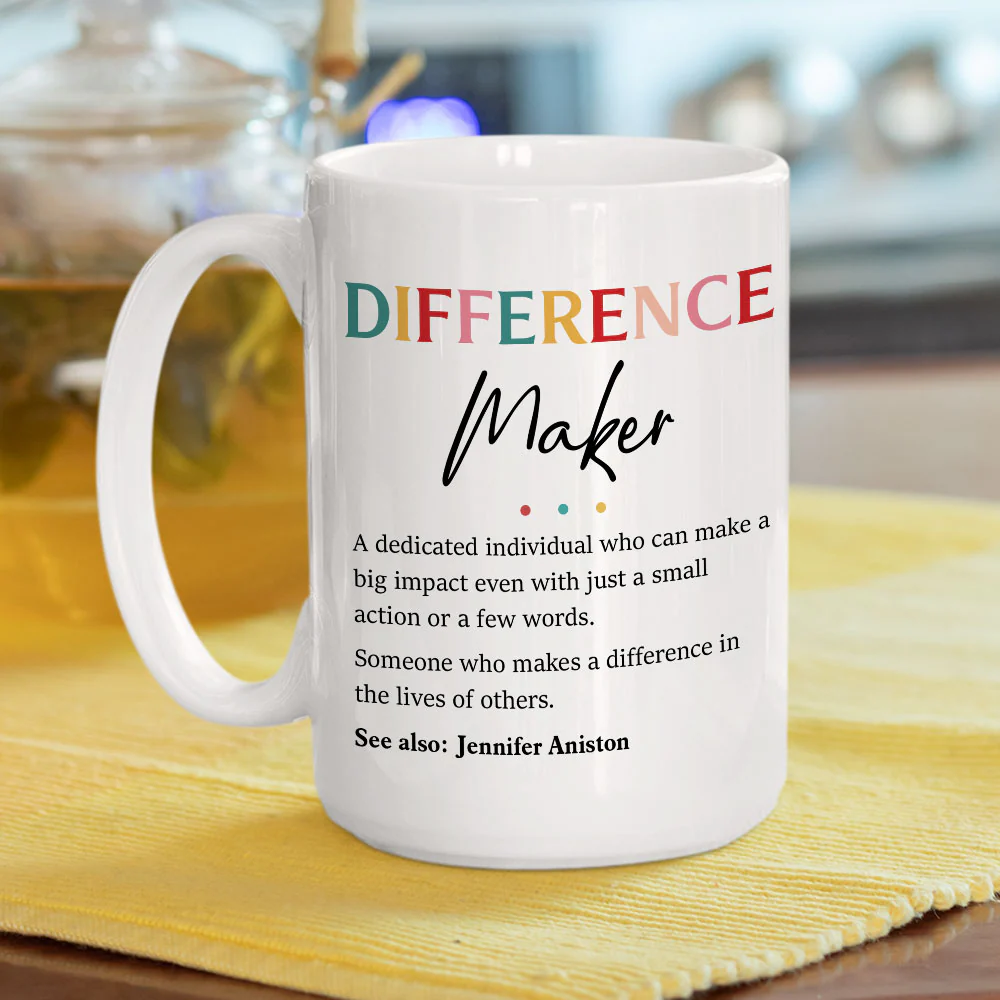 Difference Maker - Personalized Custom Mug - Image 5