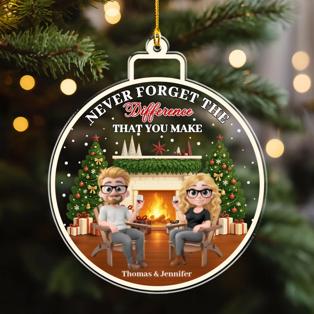 Difference That You Make - Personalized Custom Acrylic Ornament - Image 7