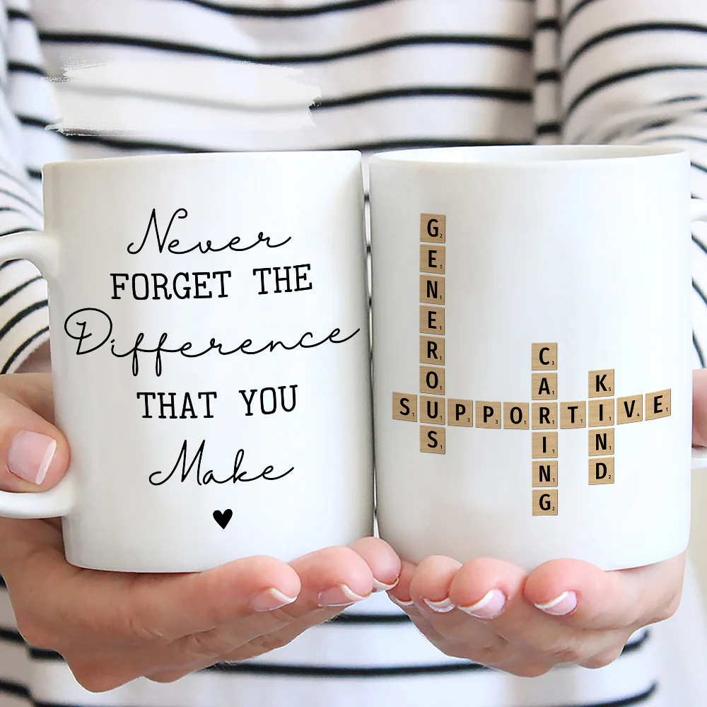 Difference You Make - Personalized Custom Coffee Mug - Image 3