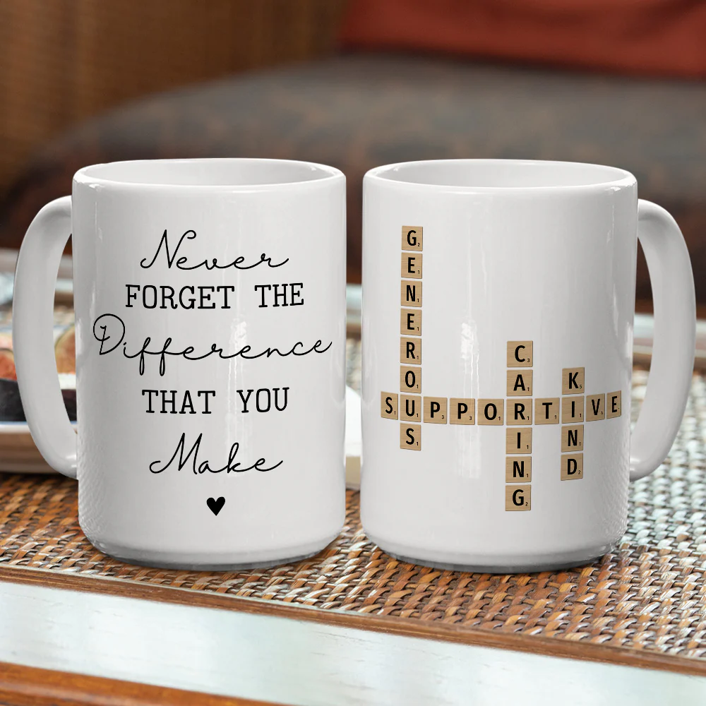 Difference You Make - Personalized Custom Coffee Mug - Image 4