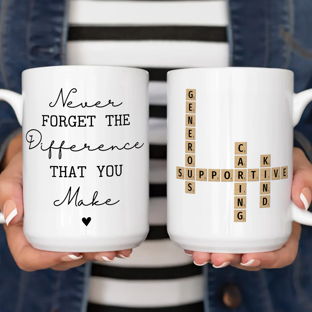 Difference You Make - Personalized Custom Coffee Mug - Image 5