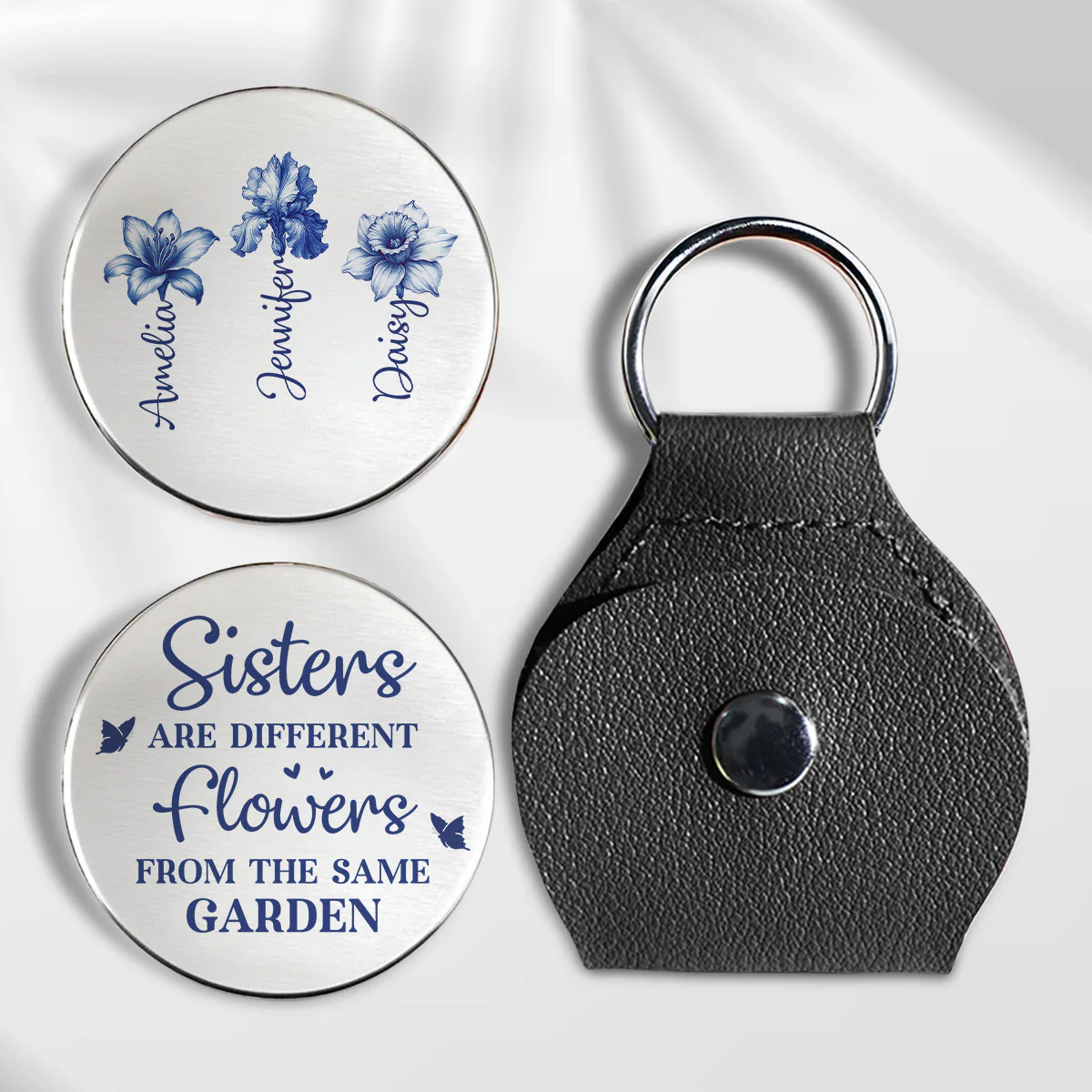 Different Flowers Same Loving Garden - Personalized Custom Pocket Hug