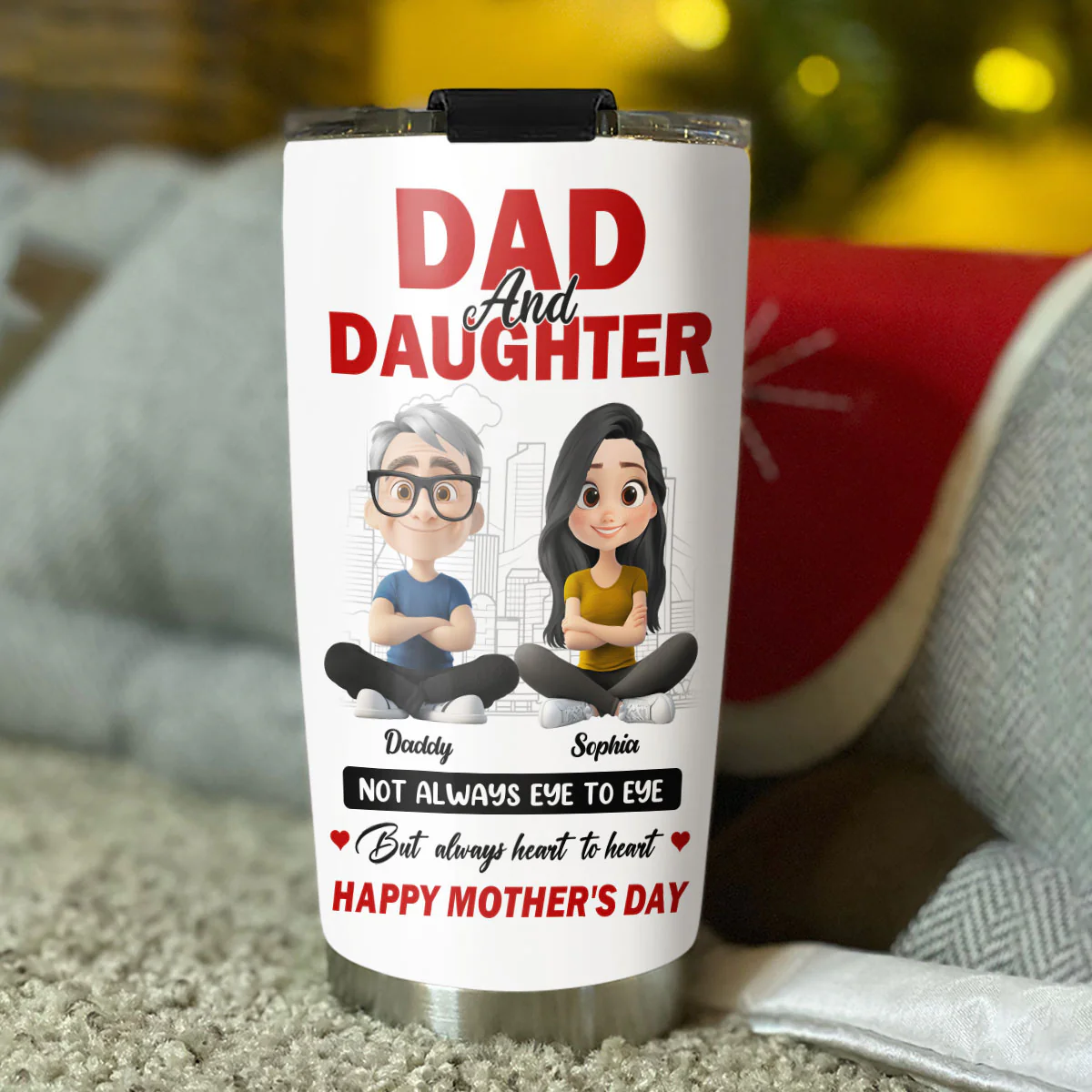 Different Minds One Loving Bond - Personalized Custom Tumbler - Image 3