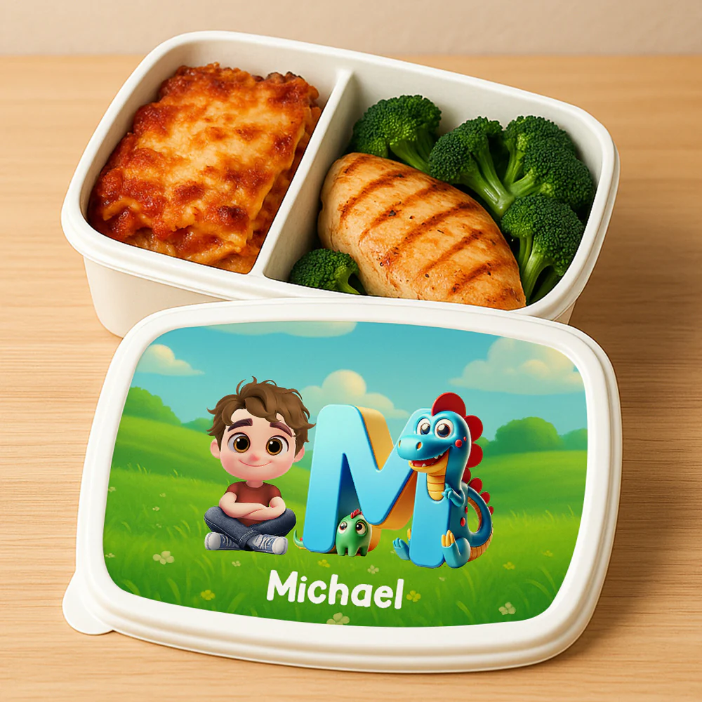 Dinosaur - Personalized Custom Lunch Box - Image 3