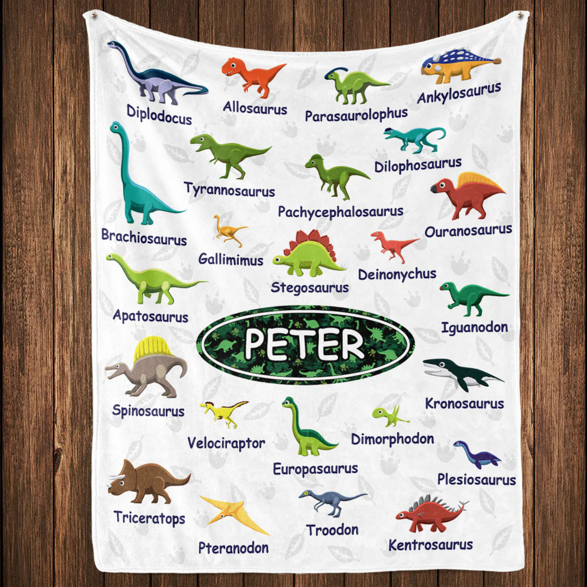 Dinosaurs - Personalized Custom Fleece Blanket - Image 4
