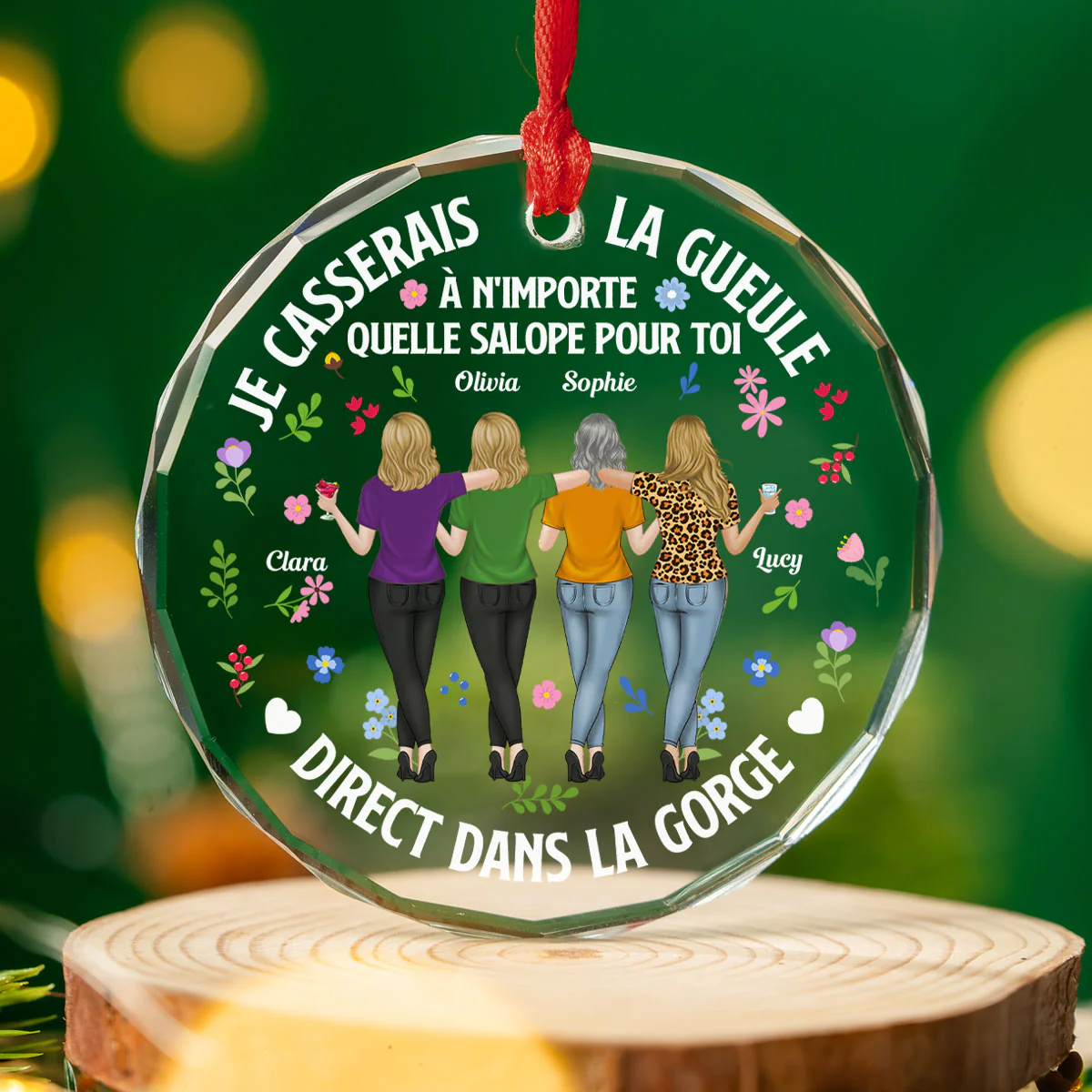 Direct Dans La Gorge - Ornement En Verre Personnalisé Sur Mesure - Image 4