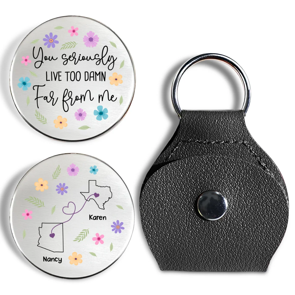 Distance Is Seriously Rude - Personalized Custom Pocket Hug - Image 6