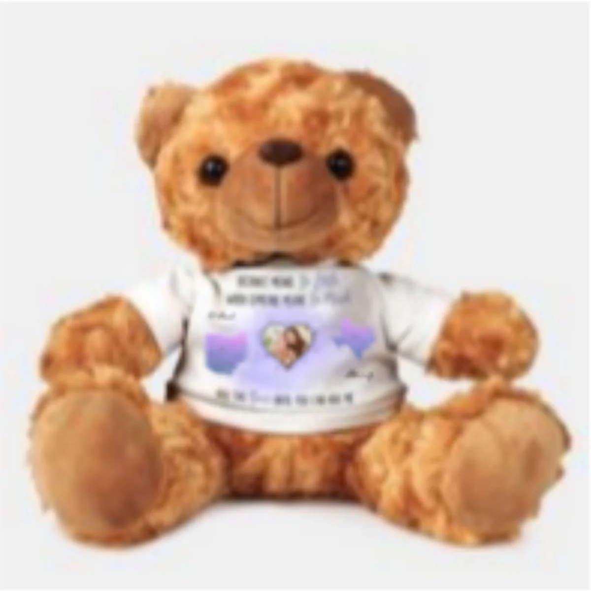 Distance Means So Little - Personalized Custom Cuddle Bear - Image 6