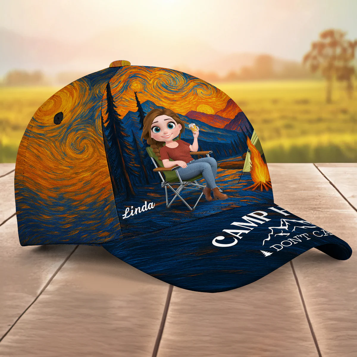Do Not Care - Personalized Classic Cap - Image 5
