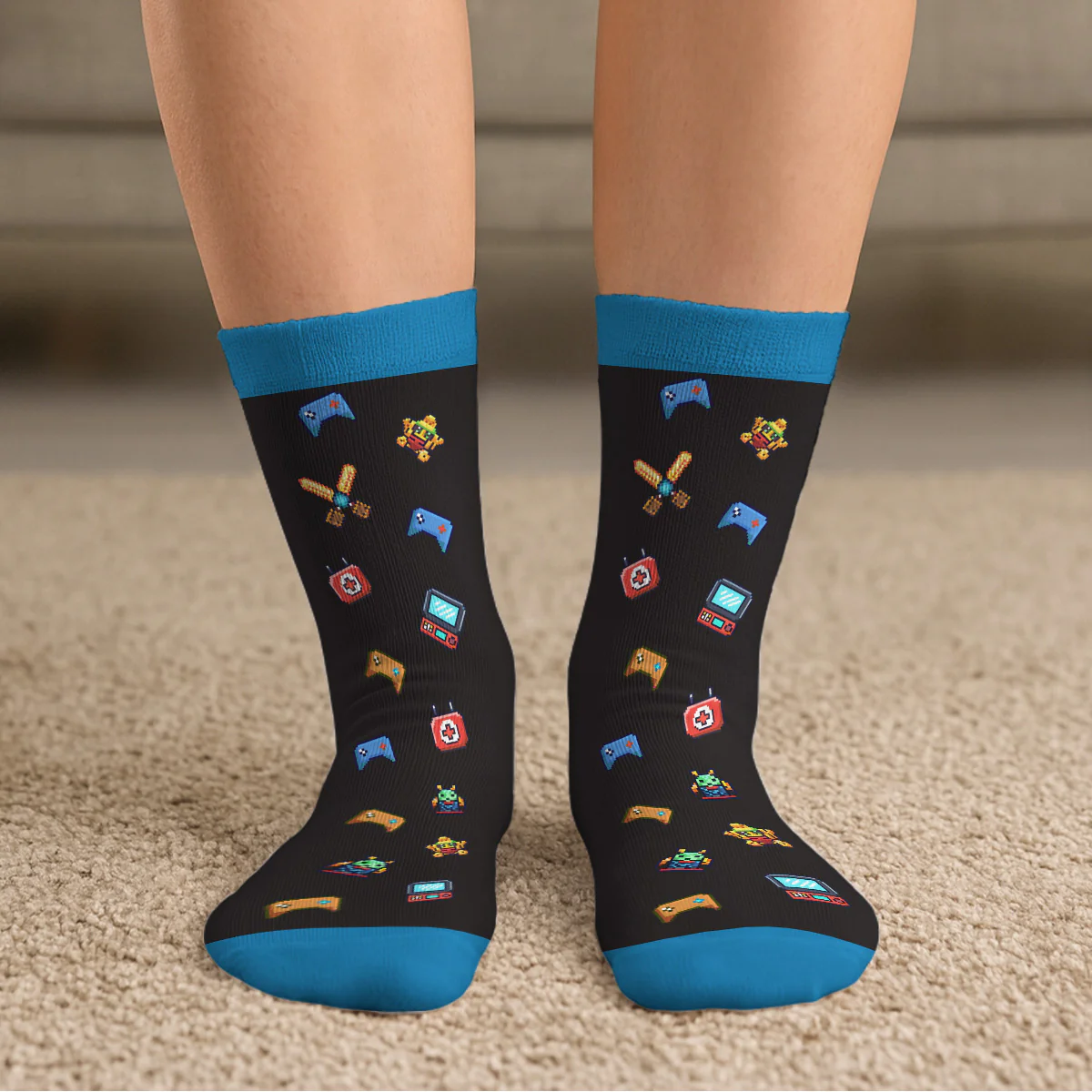 Do Not Disturb - Personalized Custom Crew Socks - Image 3