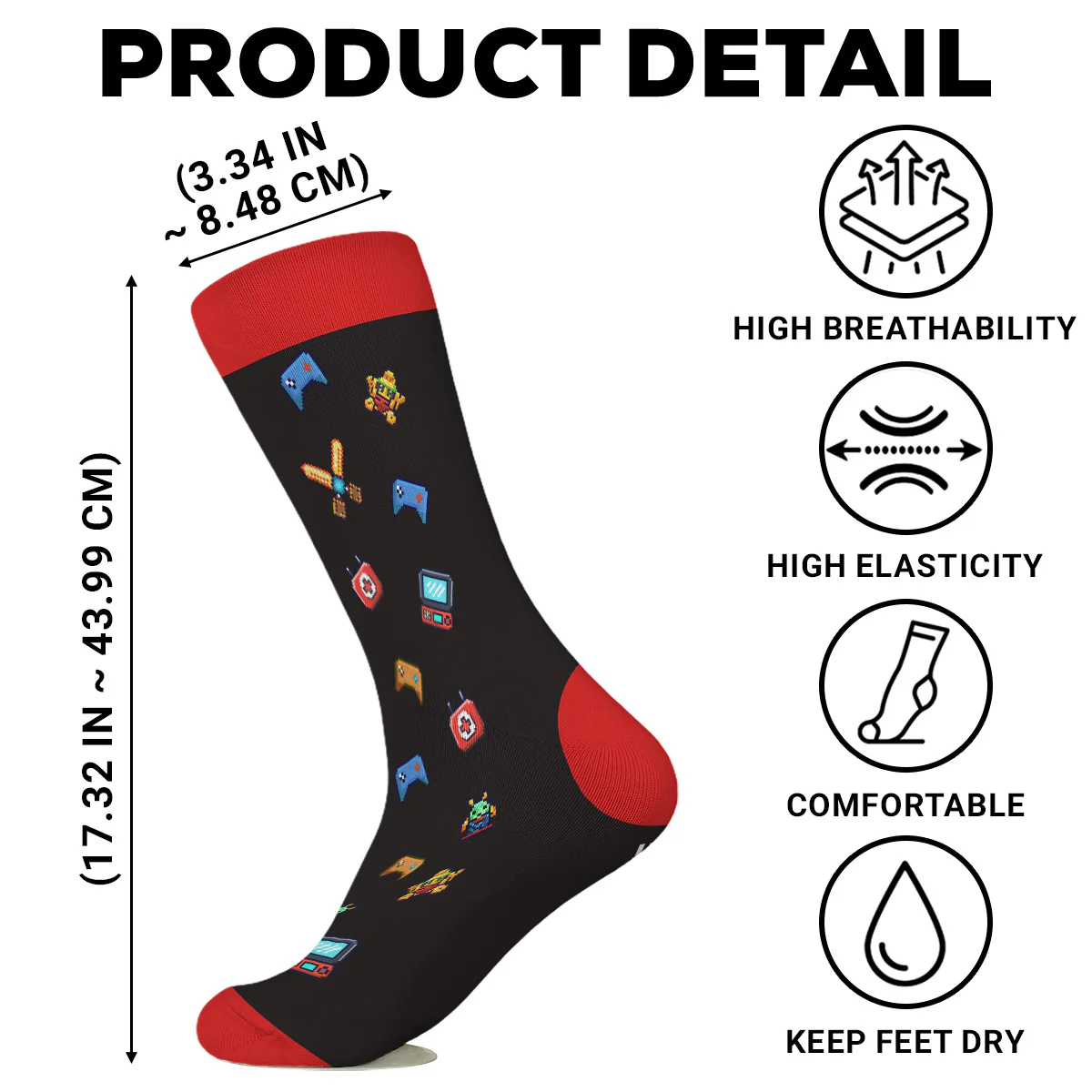 Do Not Disturb - Personalized Custom Crew Socks - Image 6