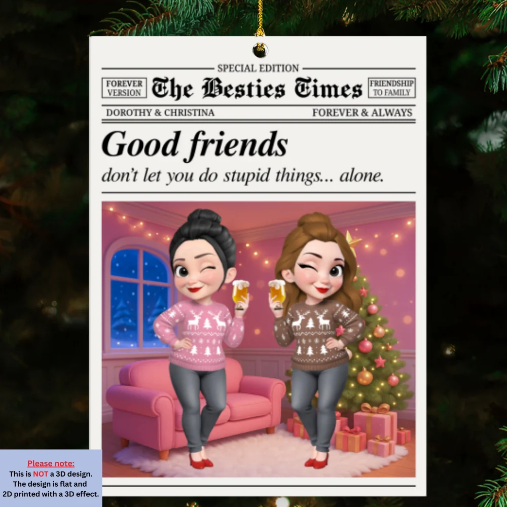 Do Stupid Things Together - Personalized Custom Acrylic Ornament - Image 6