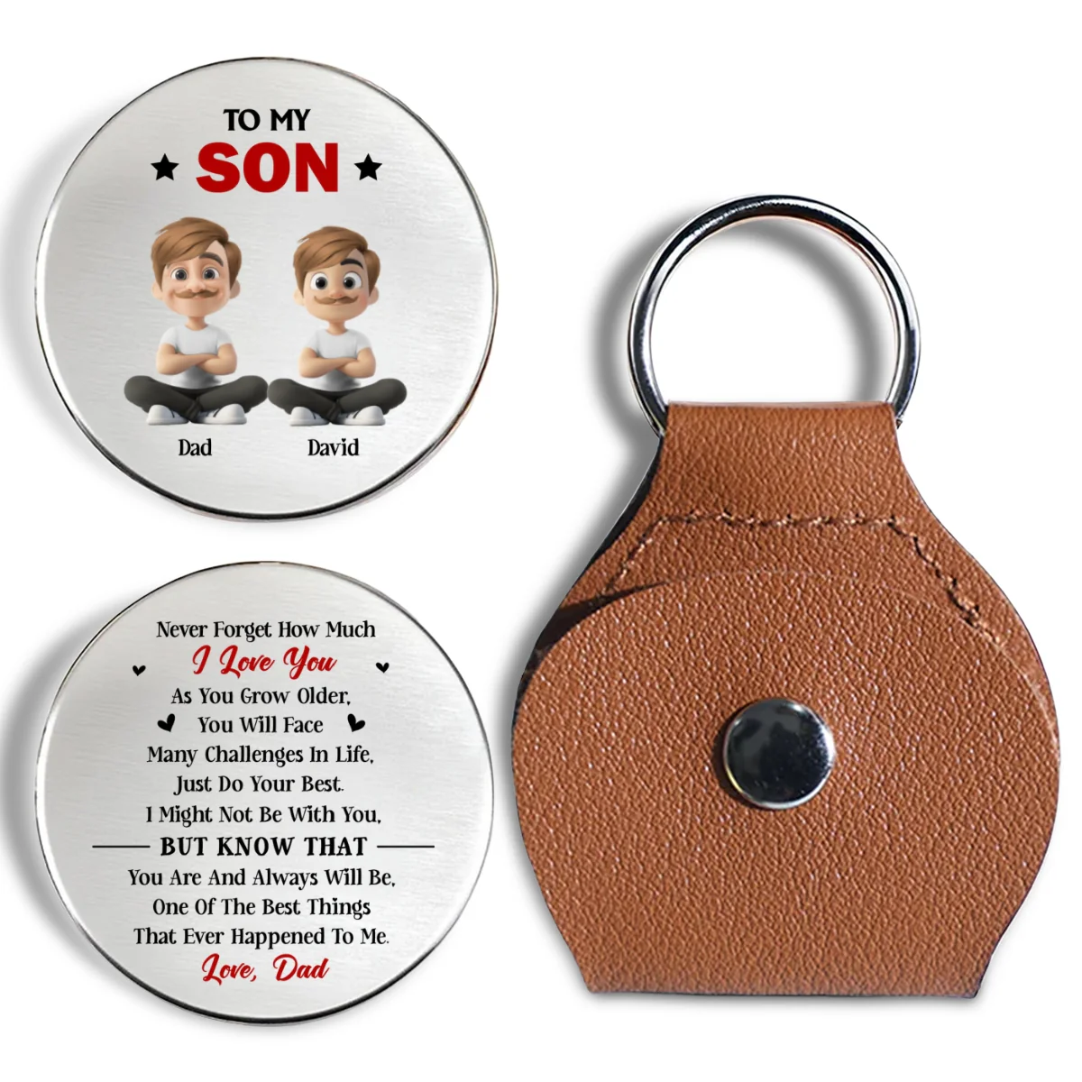 Do Your Best Son -  Personalized Custom Pocket Hug - Image 7