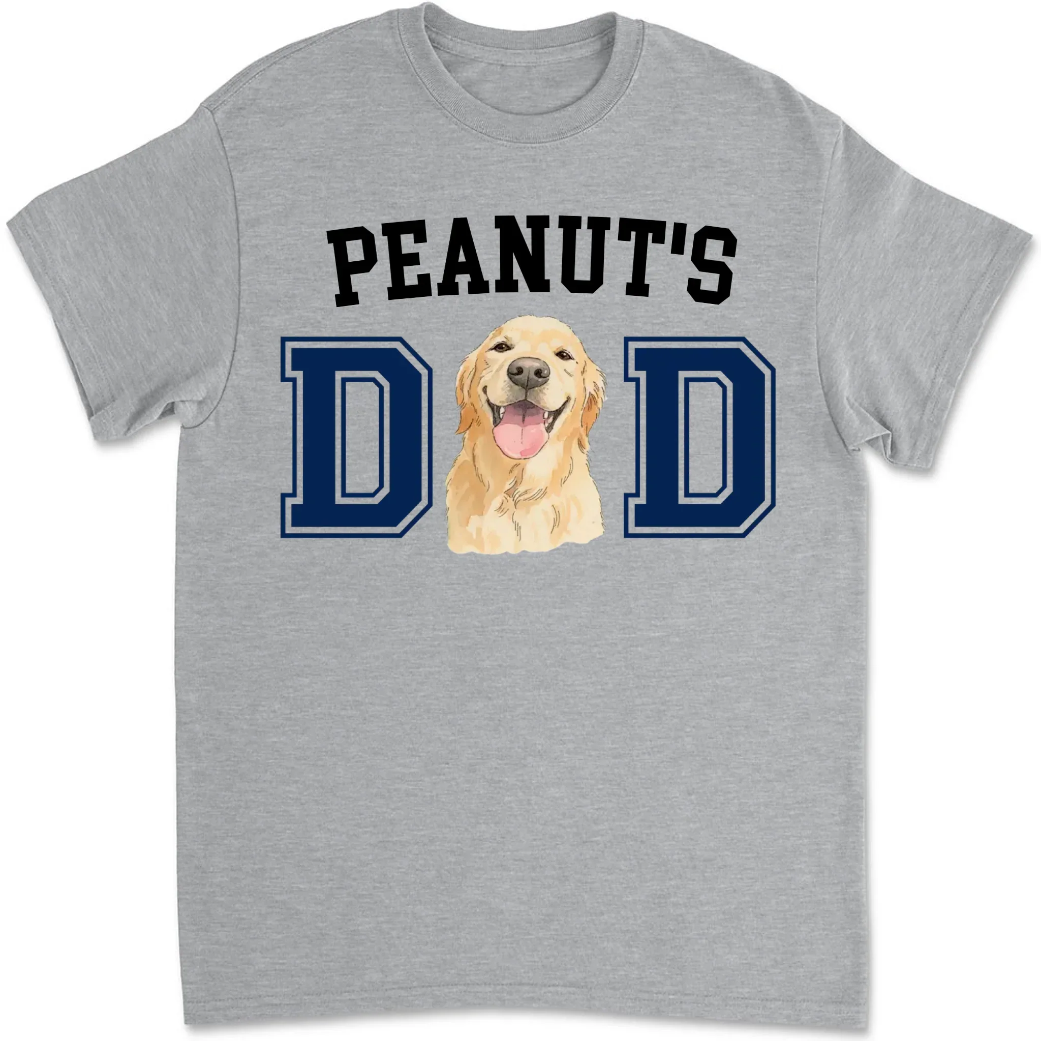 Dog Daddy Sketch - Personalized Custom T-Shirt - Image 10
