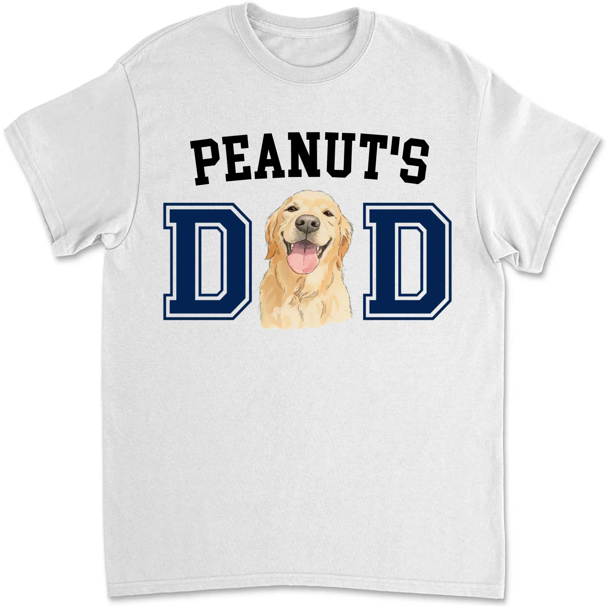 Dog Daddy Sketch - Personalized Custom T-Shirt - Image 11