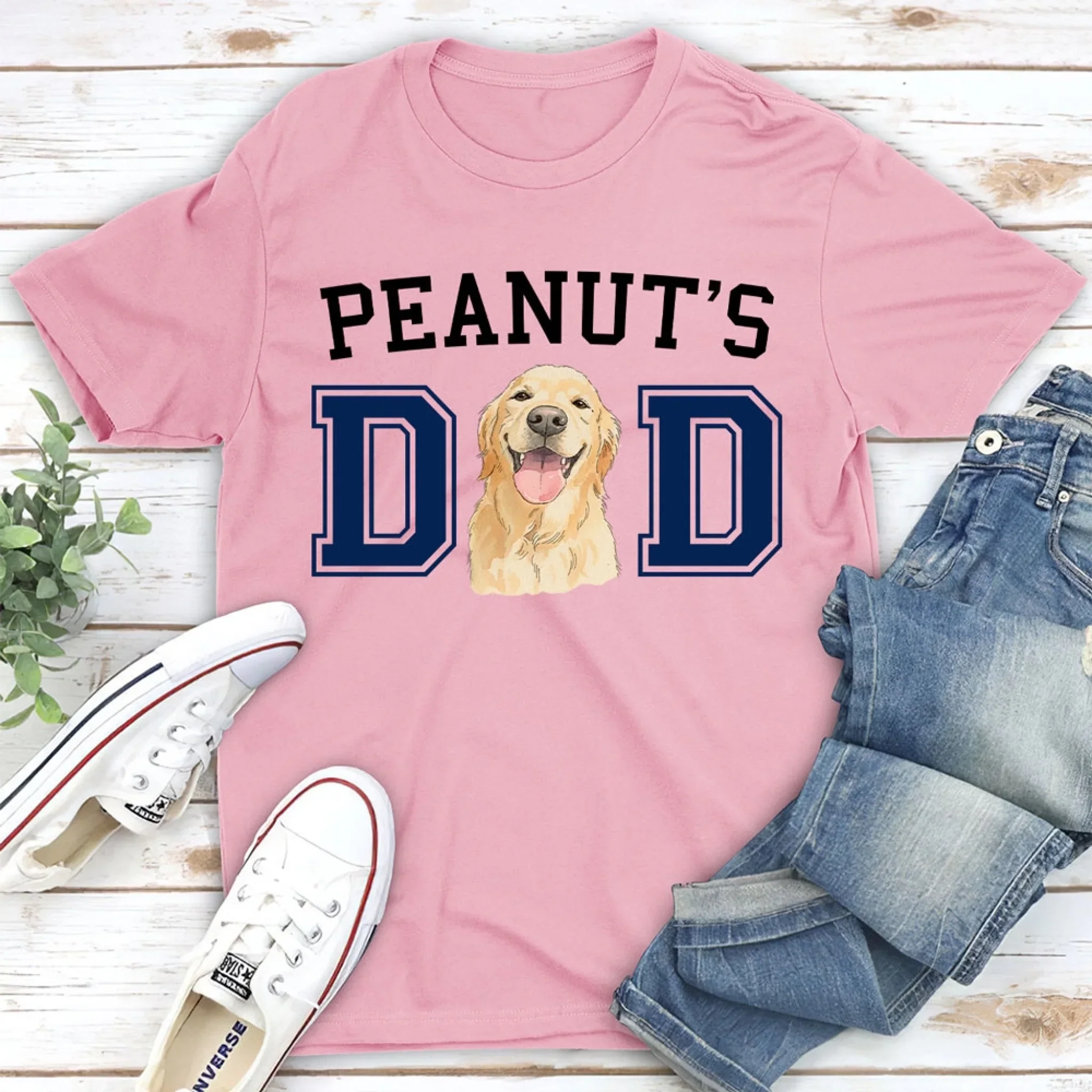 Dog Daddy Sketch - Personalized Custom T-Shirt - Image 7