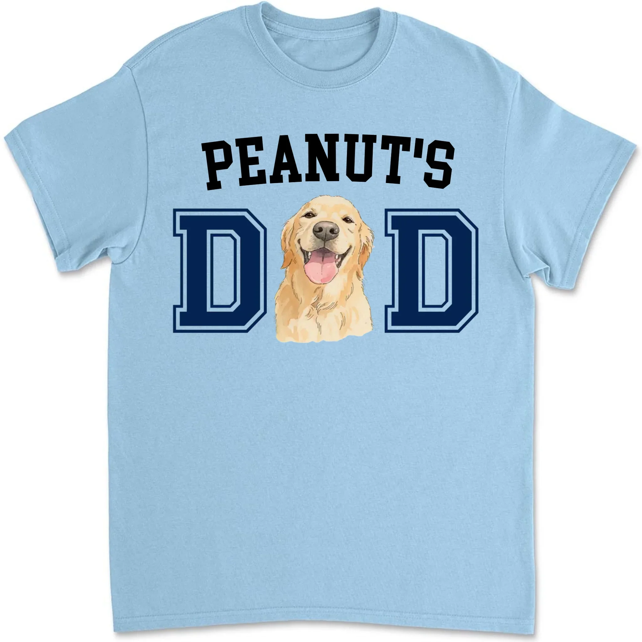 Dog Daddy Sketch - Personalized Custom T-Shirt - Image 8
