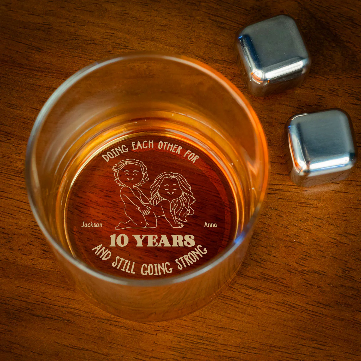 Doing Each Other - Personalized Custom Engraved Whiskey Glass - Image 2
