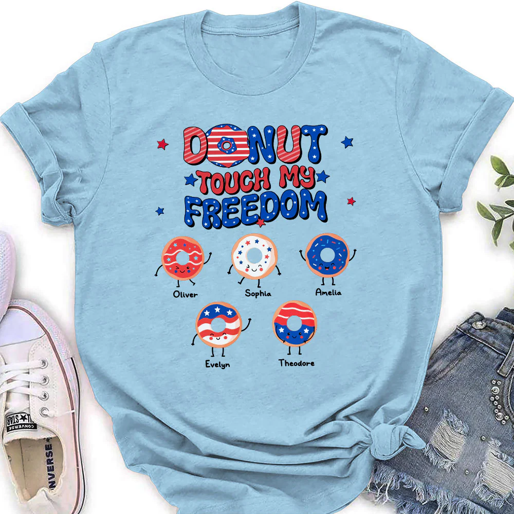 Donut Touch My Freedom - Personalized Custom Shirt - Image 3