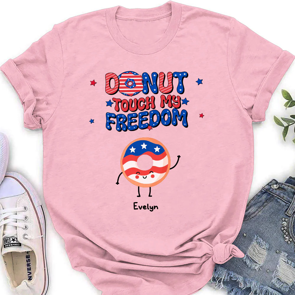 Donut Touch My Freedom - Personalized Custom Shirt - Image 4